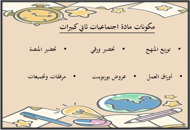مهارات مادة التربية الاجتماعية ثاني كبيرات فصل دراسي اول مهارات مادة التربية الاجتماعية ثاني كبيرات فصل دراسي اول