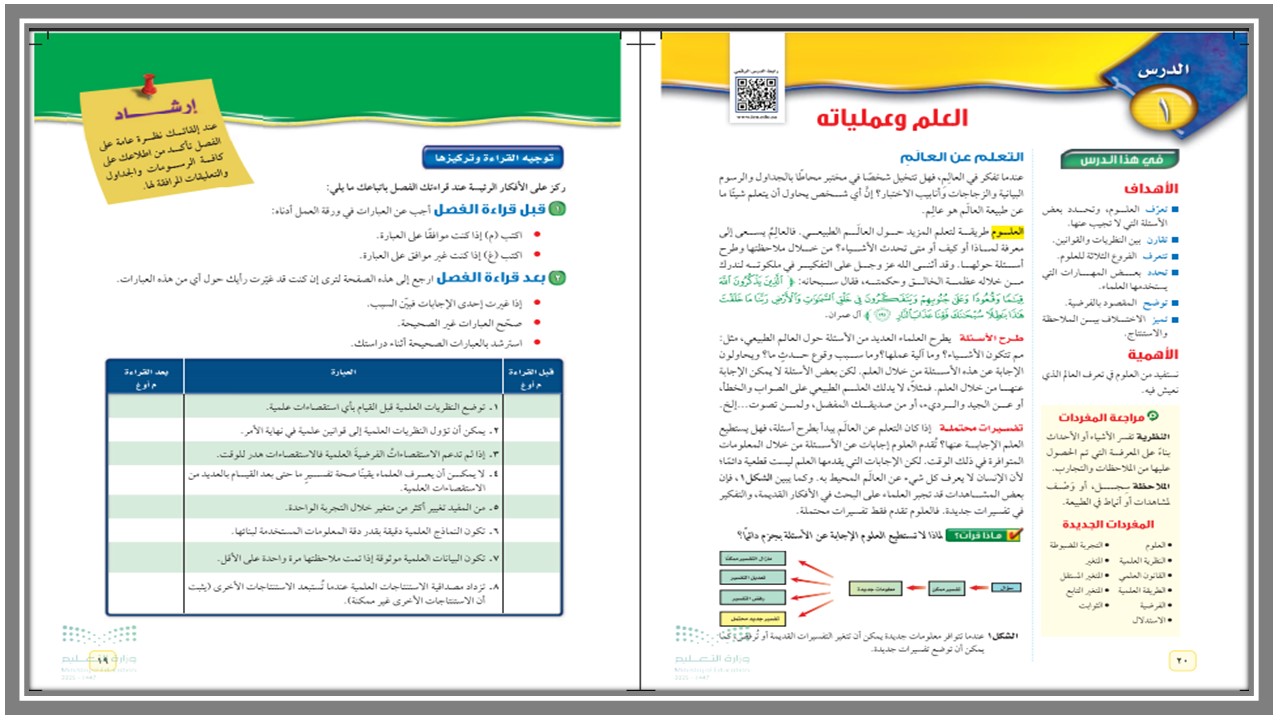 مهارات مادة العلوم الصف الاول المتوسط فصل دراسي اول مهارات مادة العلوم الصف الاول المتوسط فصل دراسي اول