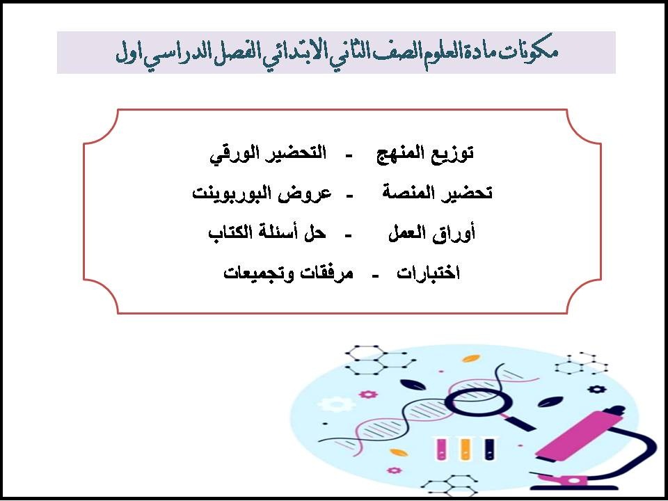 مهارات مادة العلوم الصف الثاني الابتدائي الفصل الدراسي اول مهارات مادة العلوم الصف الثاني الابتدائي الفصل الدراسي اول