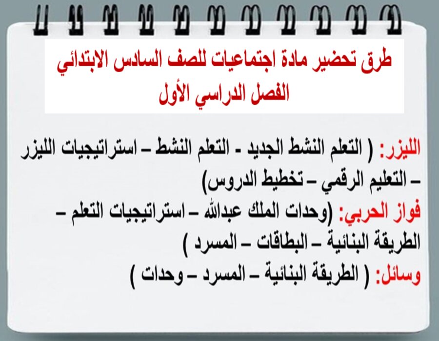 بوربوينت اجتماعيات للصف السادس الابتدائي الفصل الدراسي الأول بوربوينت اجتماعيات للصف السادس الابتدائي الفصل الدراسي الأول