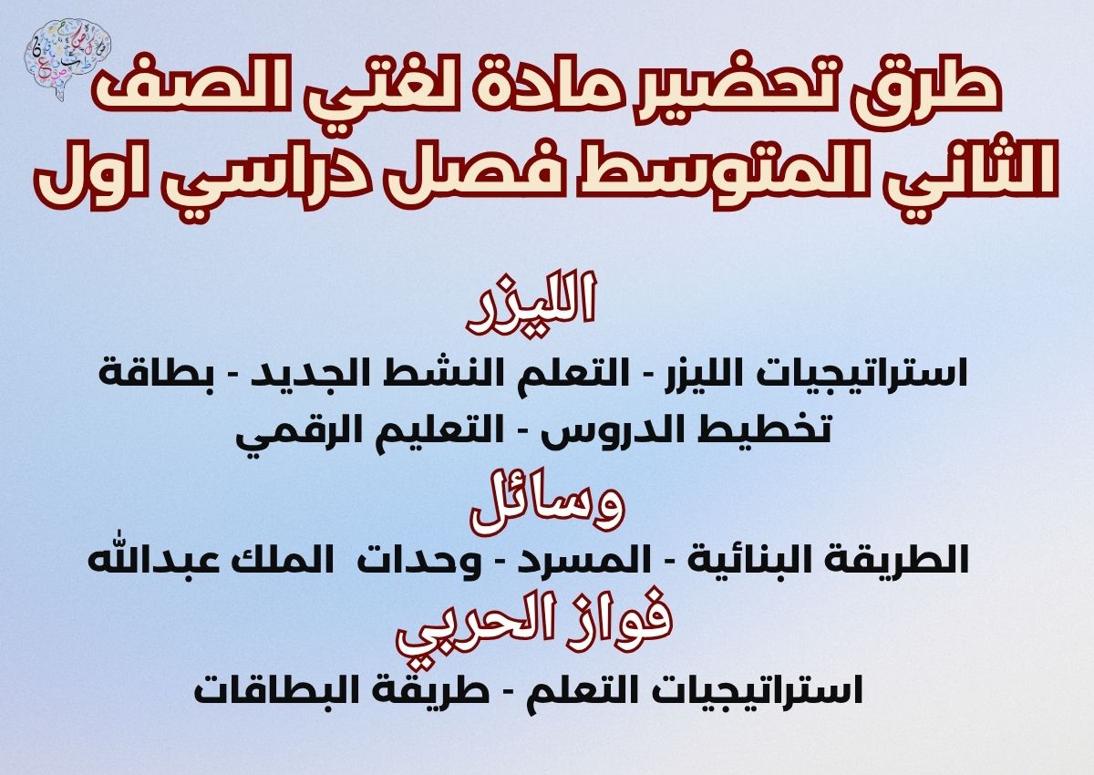 مهارات مادة لغتي الصف الثاني المتوسط فصل دراسي اول مهارات مادة لغتي الصف الثاني المتوسط فصل دراسي اول