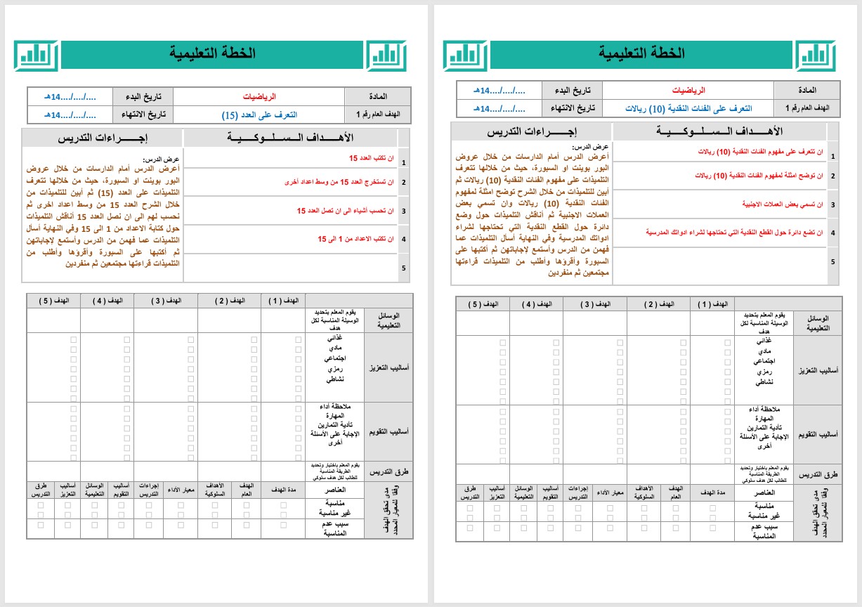 تحضير مادة الرياضيات الصف الرابع الابتدائي التربية الفكرية فصل دراسي ثاني تحضير مادة الرياضيات الصف الرابع الابتدائي التربية الفكرية فصل دراسي ثاني