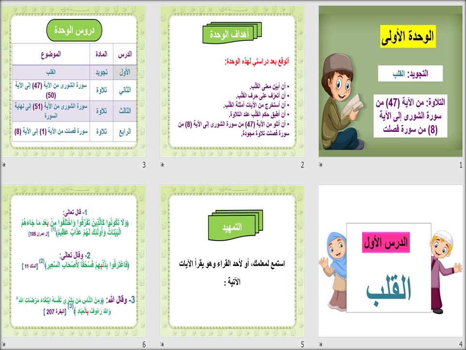 مهارات القرآن الكريم وتجويده للصف الخامس الابتدائي الفصل الدراسي الثاني مهارات القرآن الكريم وتجويده للصف الخامس الابتدائي الفصل الدراسي الثاني
