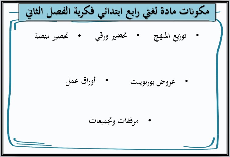 أوراق عمل مادة لغتي الصف الرابع الابتدائي التربية الفكرية فصل دراسي ثاني أوراق عمل مادة لغتي الصف الرابع الابتدائي التربية الفكرية فصل دراسي ثاني
