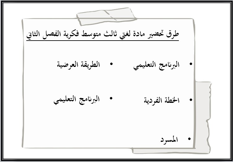 بوربوينت مادة لغتي صف الثالث المتوسط التربية الفكرية فصل دراسي ثاني بوربوينت مادة لغتي صف الثالث المتوسط التربية الفكرية فصل دراسي ثاني