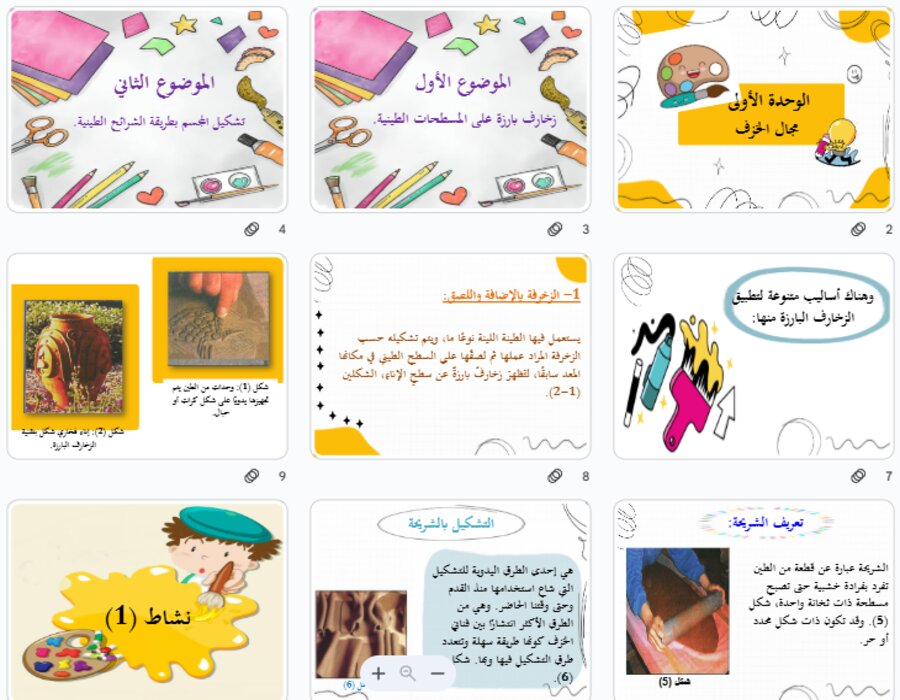 تحضير مادة التربية الفنية للصف الخامس الابتدائي الفصل الدراسي الثاني تحضير مادة التربية الفنية للصف الخامس الابتدائي الفصل الدراسي الثاني