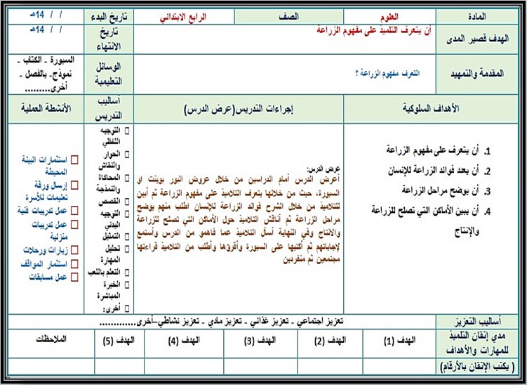 تحضير مادة العلوم الصف الرابع الابتدائي التربية الفكرية فصل دراسي ثاني تحضير مادة العلوم الصف الرابع الابتدائي التربية الفكرية فصل دراسي ثاني