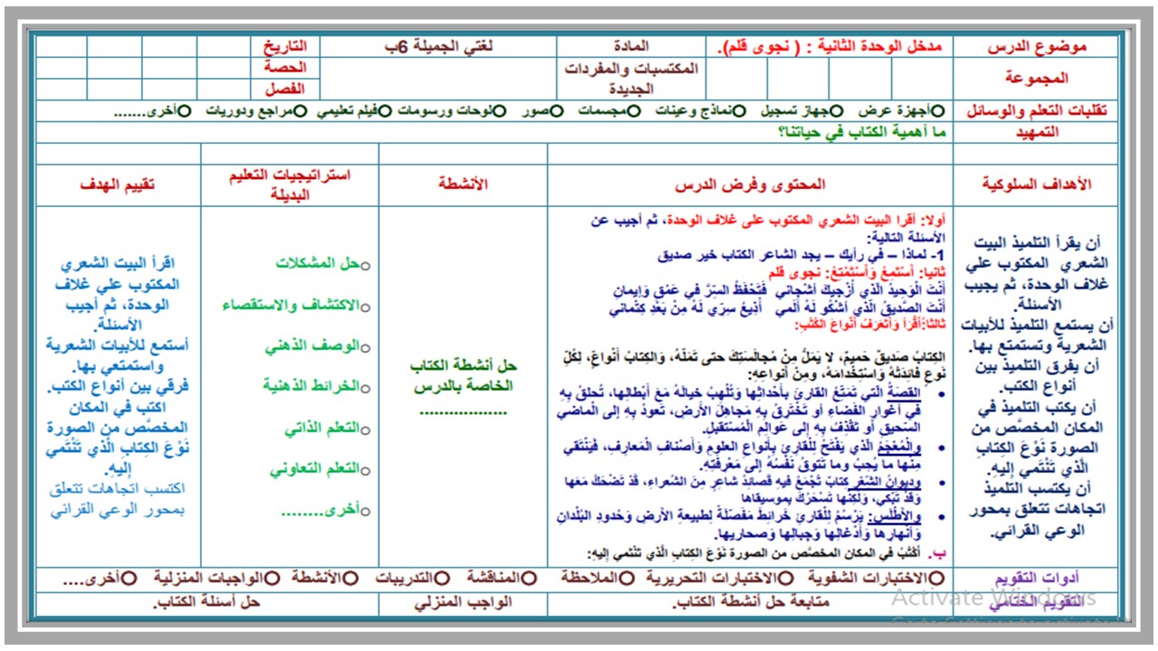 حل أسئلة مادة لغتي للصف السادس الابتدائي الفصل الدراسي الثاني حل أسئلة مادة لغتي للصف السادس الابتدائي الفصل الدراسي الثاني
