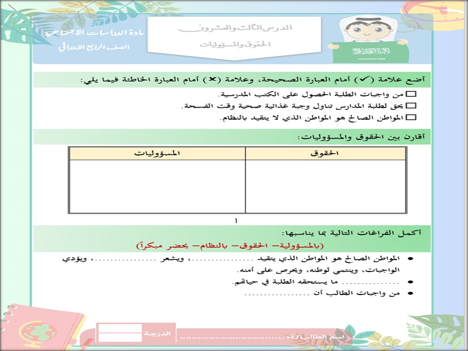حل اسئلة اجتماعيات رابع ابتدائي الفصل الثاني حل اسئلة اجتماعيات رابع ابتدائي الفصل الثاني