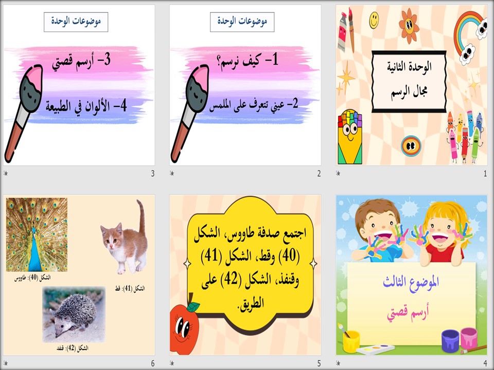 حل اسئلة مادة التربية الفنية صف أول ابتدائي الفصل الدراسي الثاني حل اسئلة مادة التربية الفنية صف أول ابتدائي الفصل الدراسي الثاني