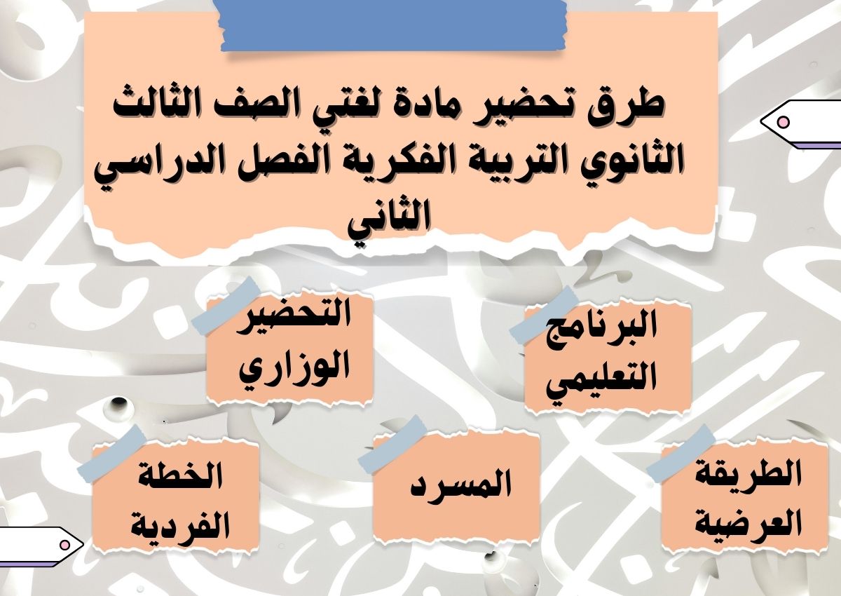 أوراق عمل مادة لغتي الصف الثالث الثانوي التربية الفكرية الفصل الدراسي الثاني أوراق عمل مادة لغتي الصف الثالث الثانوي التربية الفكرية الفصل الدراسي الثاني