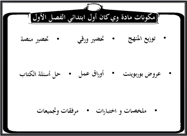 ورق عمل مادة وي كان أول ابتدائي الفصل الدراسي الأول ورق عمل مادة وي كان أول ابتدائي الفصل الدراسي الأول