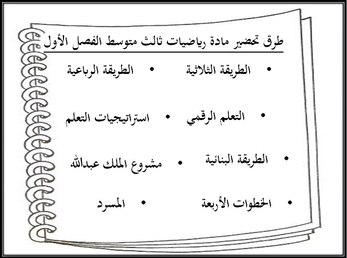 كتاب الرياضيات للصف الثالث متوسط الفصل الدراسي الاول كتاب الرياضيات للصف الثالث متوسط الفصل الدراسي الاول