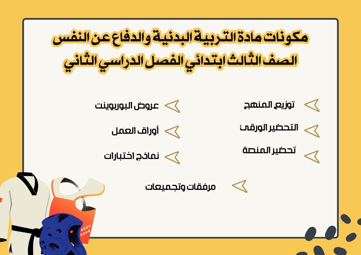 اوراق عمل التربية البدنية والدفاع عن النفس الصف الثالث ابتدائي الفصل الدراسي الثاني اوراق عمل التربية البدنية والدفاع عن النفس الصف الثالث ابتدائي الفصل الدراسي الثاني