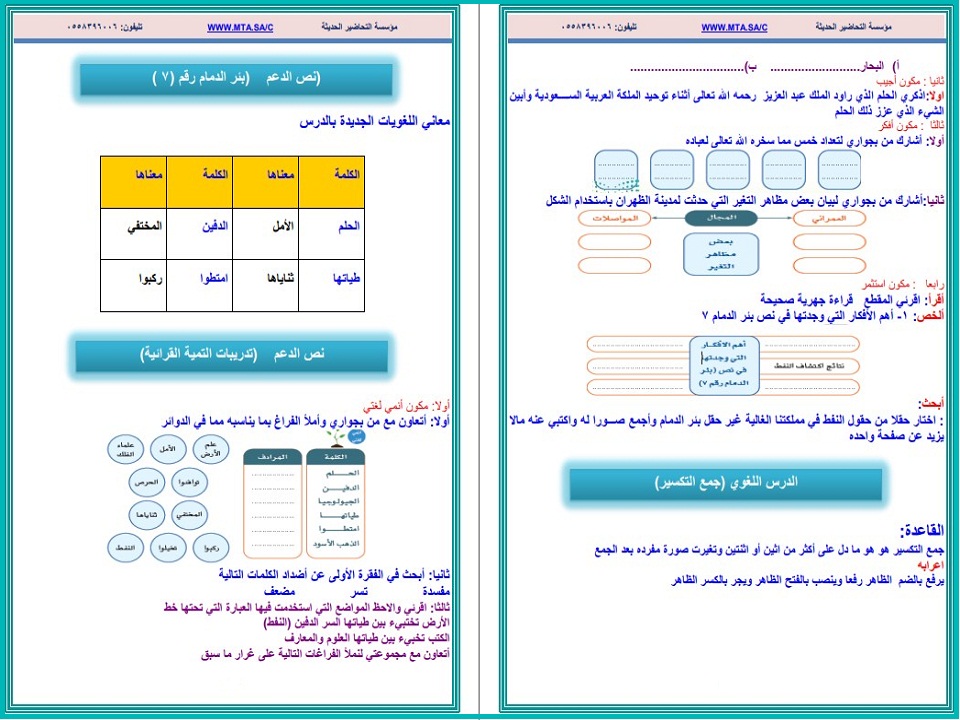 أوراق عمل مادة لغتي للصف الأول متوسط الفصل الدراسي الثاني أوراق عمل مادة لغتي للصف الأول متوسط الفصل الدراسي الثاني