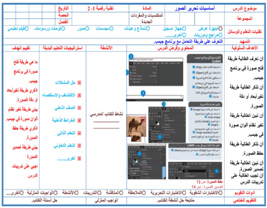 تحضير التقنية الرقمية نظام المسارات السنة الاولى المشتركة فصل دراسي ثاني تحضير التقنية الرقمية نظام المسارات السنة الاولى المشتركة فصل دراسي ثاني