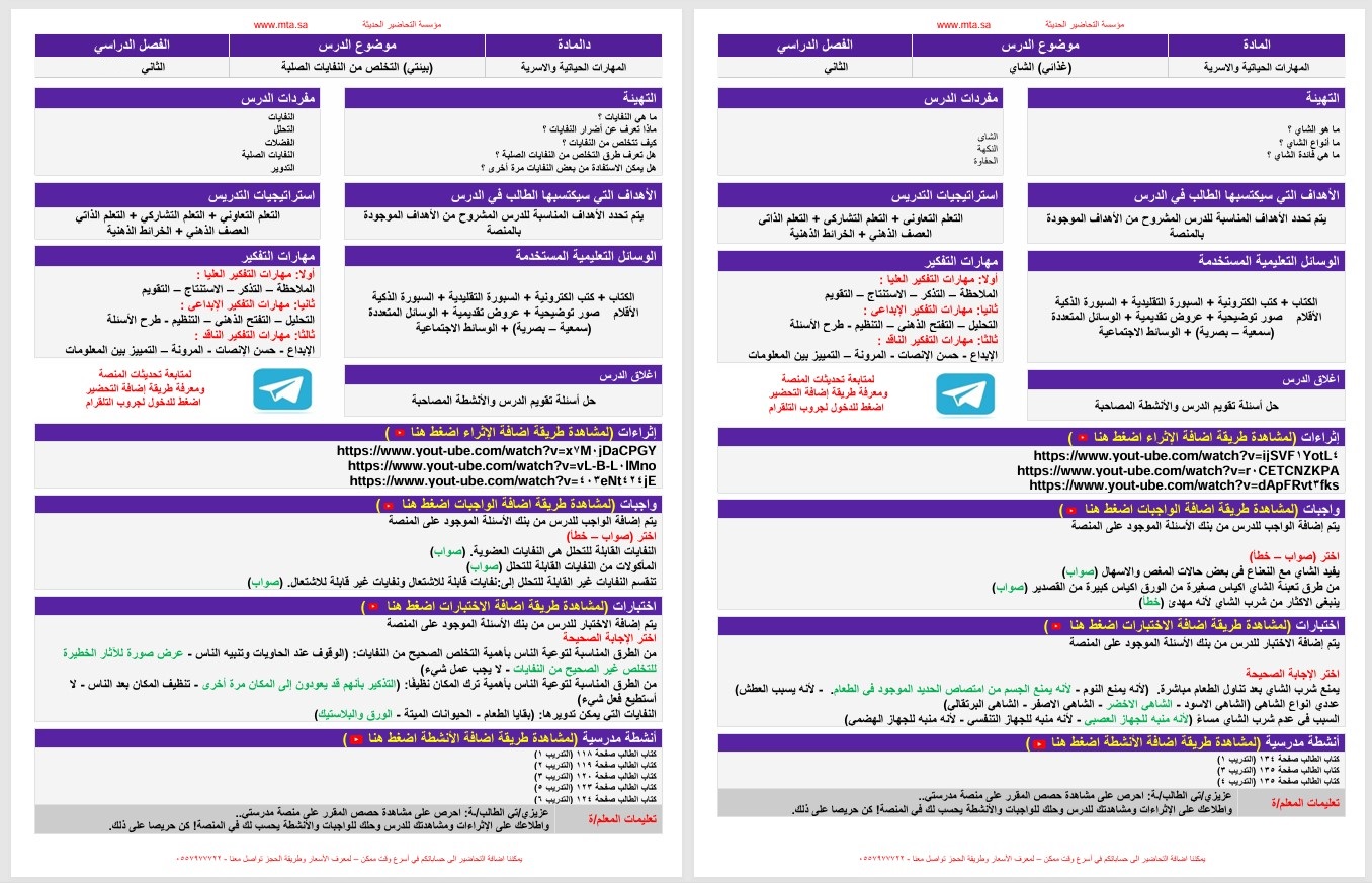 ملخص مادة المهارات الحياتية والأسرية الصف السادس الابتدائي الفصل الدراسي الثاني ملخص مادة المهارات الحياتية والأسرية الصف السادس الابتدائي الفصل الدراسي الثاني