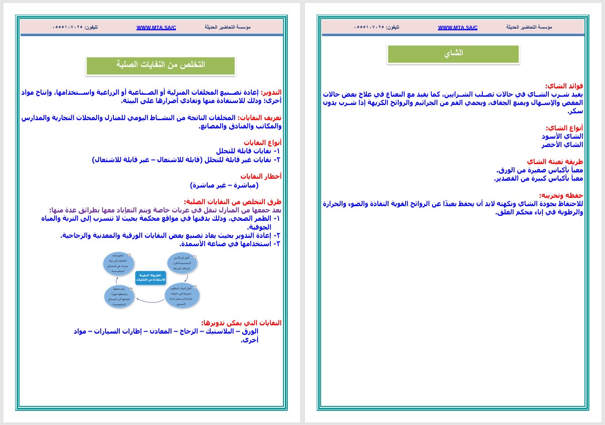 ملخص مادة المهارات الحياتية والأسرية الصف السادس الابتدائي الفصل الدراسي الثاني ملخص مادة المهارات الحياتية والأسرية الصف السادس الابتدائي الفصل الدراسي الثاني