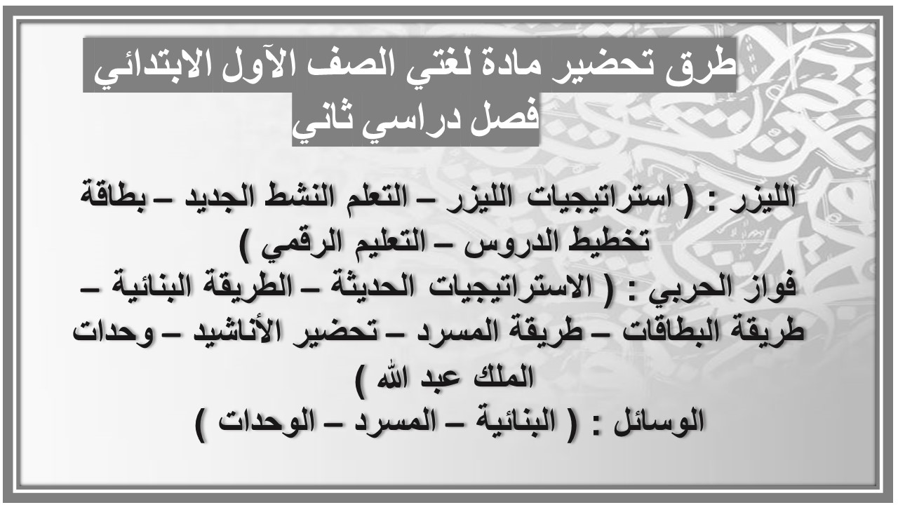 ملخص مادة لغتي الصف الآول الابتدائي فصل دراسي ثاني ملخص مادة لغتي الصف الآول الابتدائي فصل دراسي ثاني