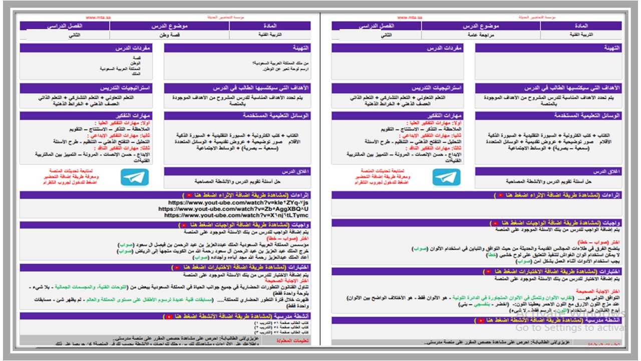 تحضير التربية الفنية الصف الثالث الابتدائي الفصل الثاني تحضير التربية الفنية الصف الثالث الابتدائي الفصل الثاني
