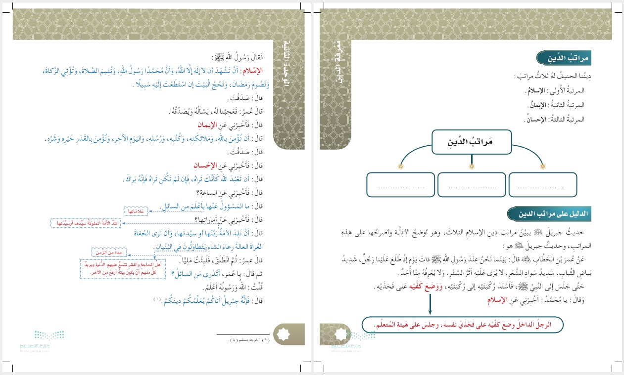 كتاب لمادة الدراسات الإسلامية الصف الخامس الابتدائي الفصل الدراسي الثاني كتاب لمادة الدراسات الإسلامية الصف الخامس الابتدائي الفصل الدراسي الثاني