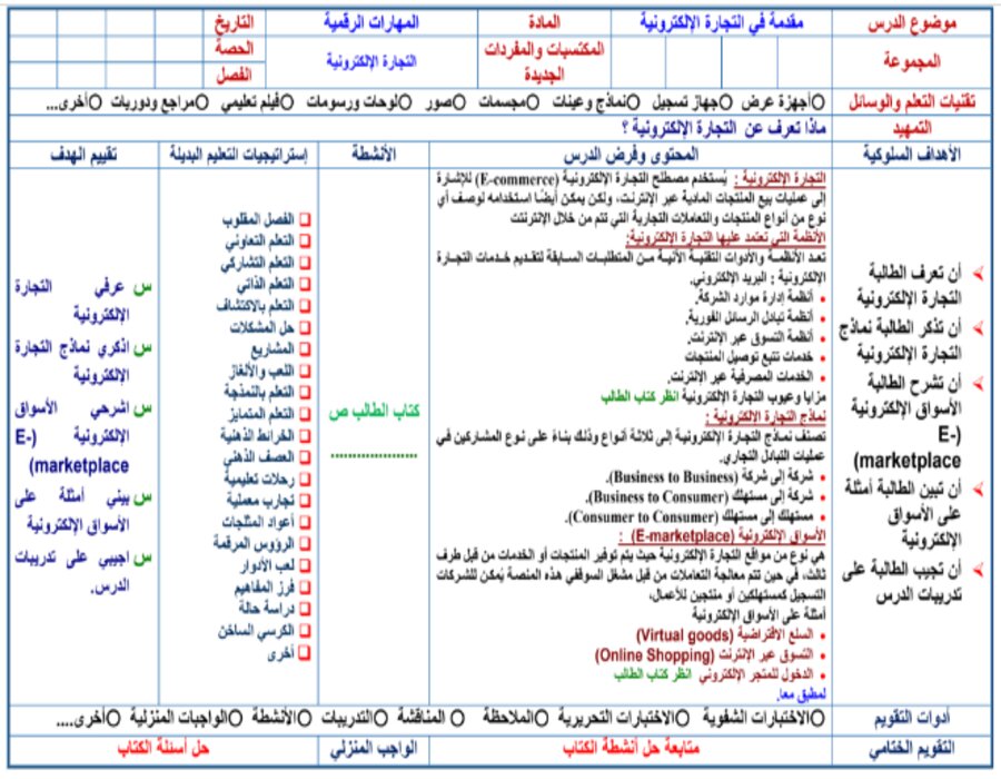 تحضير المهارات الرقمية ثالث متوسط فصل ثاني تحضير المهارات الرقمية ثالث متوسط فصل ثاني
