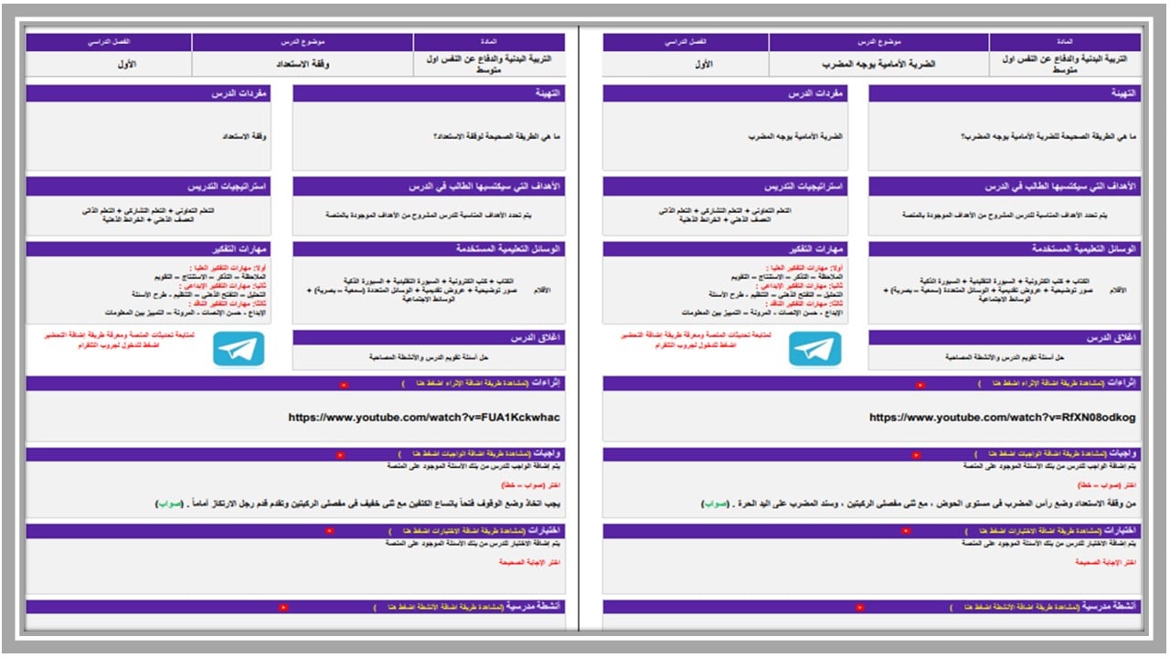 بوربوينت تربية بدنية والدفاع عن النفس أول متوسط فصل أول بوربوينت تربية بدنية والدفاع عن النفس أول متوسط فصل أول
