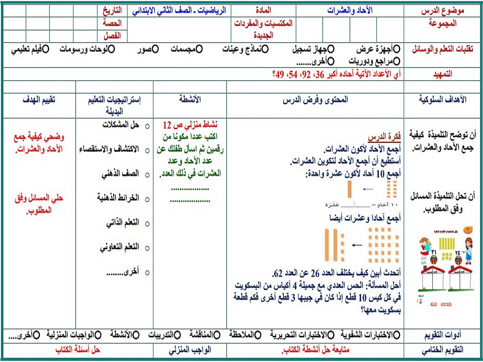 تحضير رياضيات ثاني ابتدائي فصل أول تحضير رياضيات ثاني ابتدائي فصل أول
