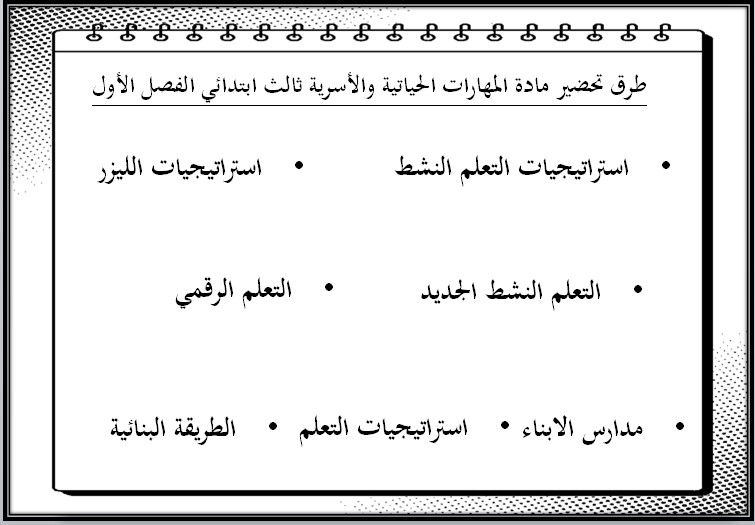 عروض بوربوينت المهارات الحياتية و الأسرية ثالث ابتدائي فصل أول عروض بوربوينت المهارات الحياتية و الأسرية ثالث ابتدائي فصل أول
