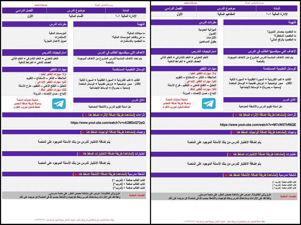 أوراق عمل مادة الإدارة المالية (1-1) ثاني ثانوي مسارات الفصل الدراسي الأول أوراق عمل مادة الإدارة المالية (1-1) ثاني ثانوي مسارات الفصل الدراسي الأول