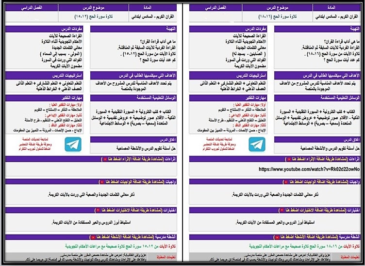 بوربوينت القرآن الكريم تلاوة سادس ابتدائي فصل أول بوربوينت القرآن الكريم تلاوة سادس ابتدائي فصل أول