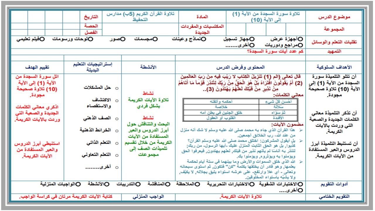 بوربوينت القرآن الكريم تلاوة خامس ابتدائي فصل أول بوربوينت القرآن الكريم تلاوة خامس ابتدائي فصل أول