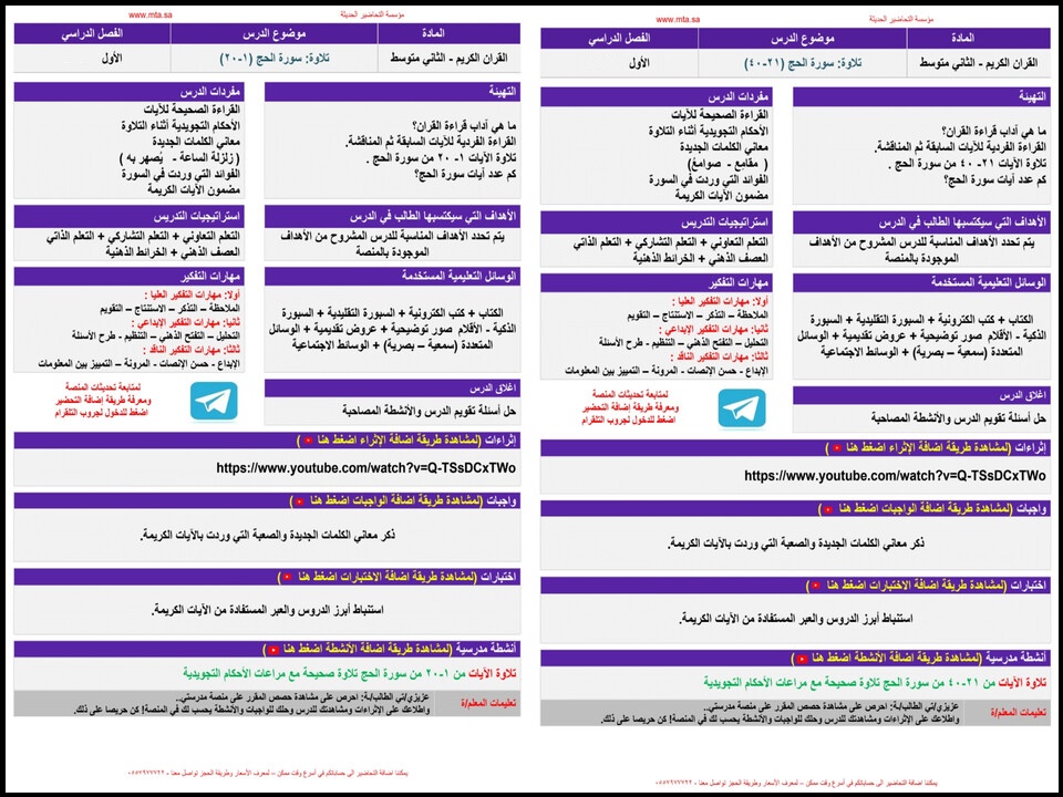 بوربوينت القرآن الكريم ثاني متوسط الفصل الأول بوربوينت القرآن الكريم ثاني متوسط الفصل الأول