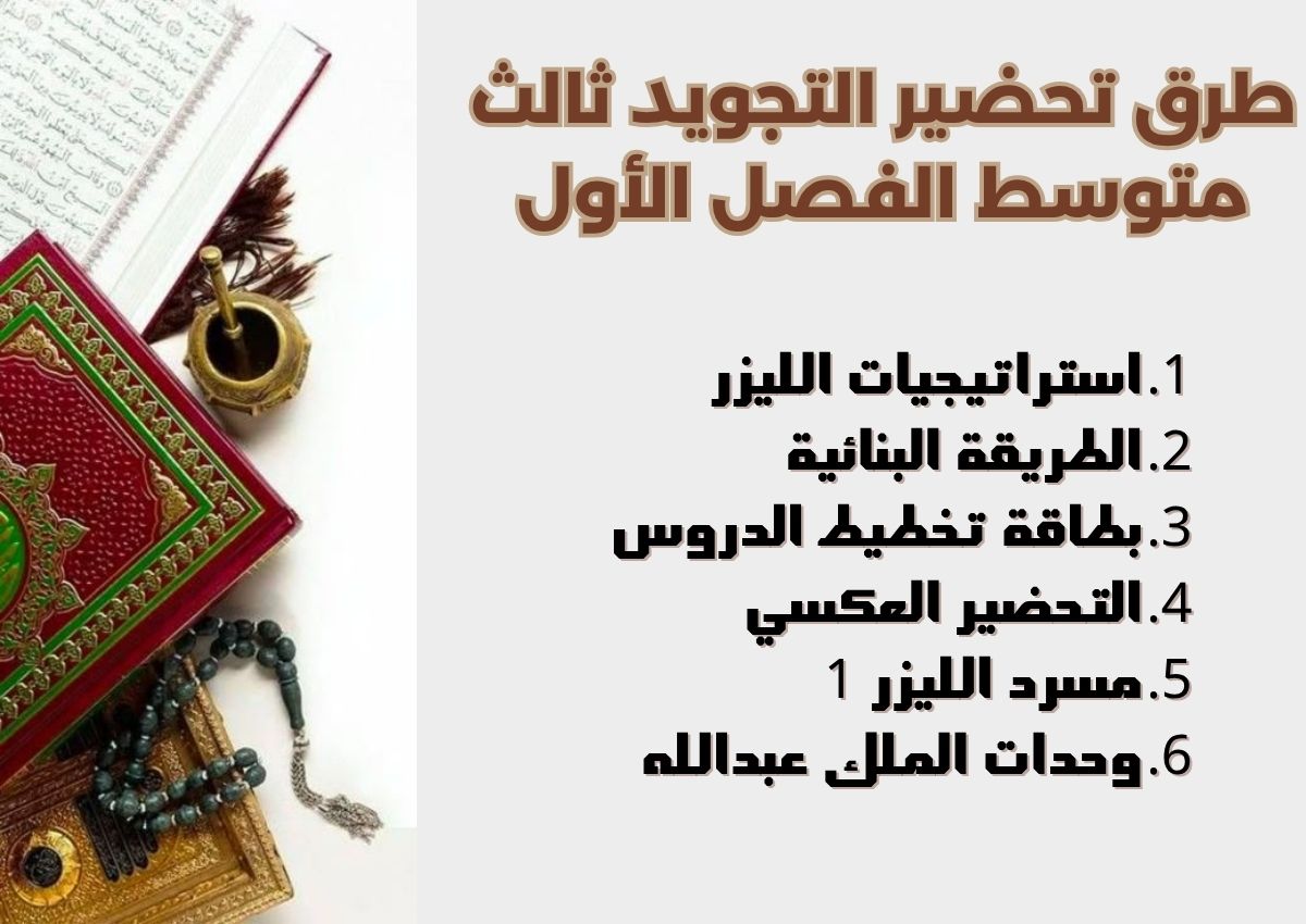 بوربوينت التجويد ثالث متوسط الفصل الأول بوربوينت التجويد ثالث متوسط الفصل الأول