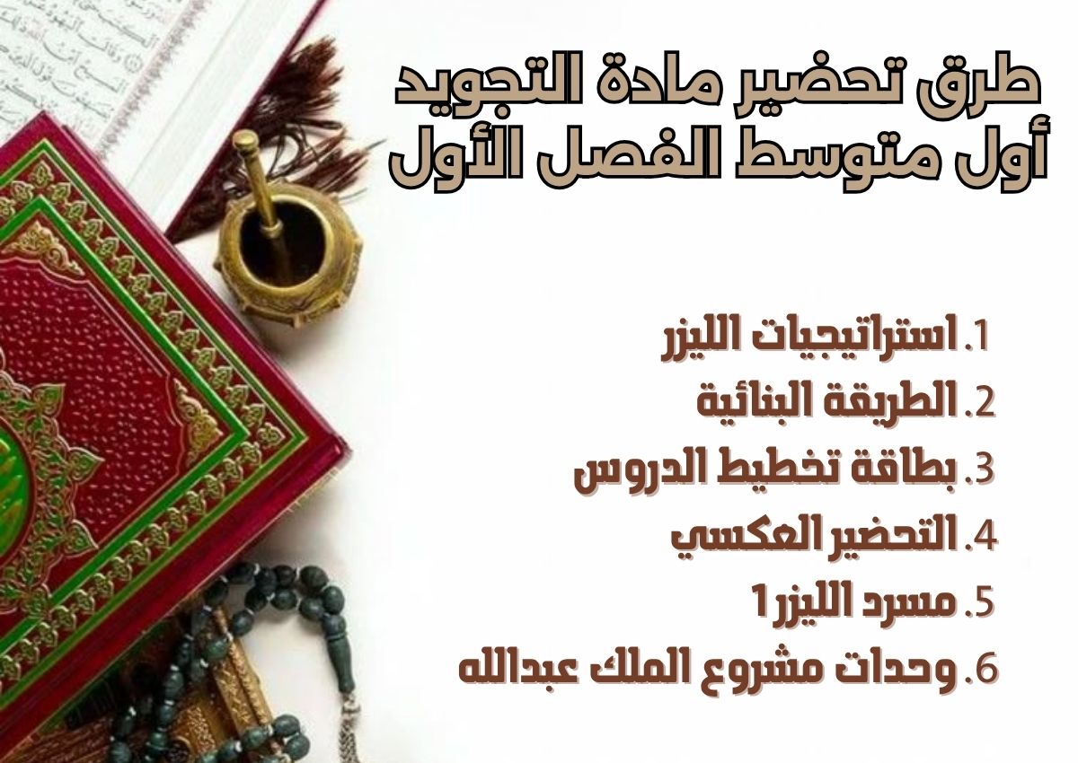 بوربوينت التجويد أول متوسط الفصل الأول بوربوينت التجويد أول متوسط الفصل الأول