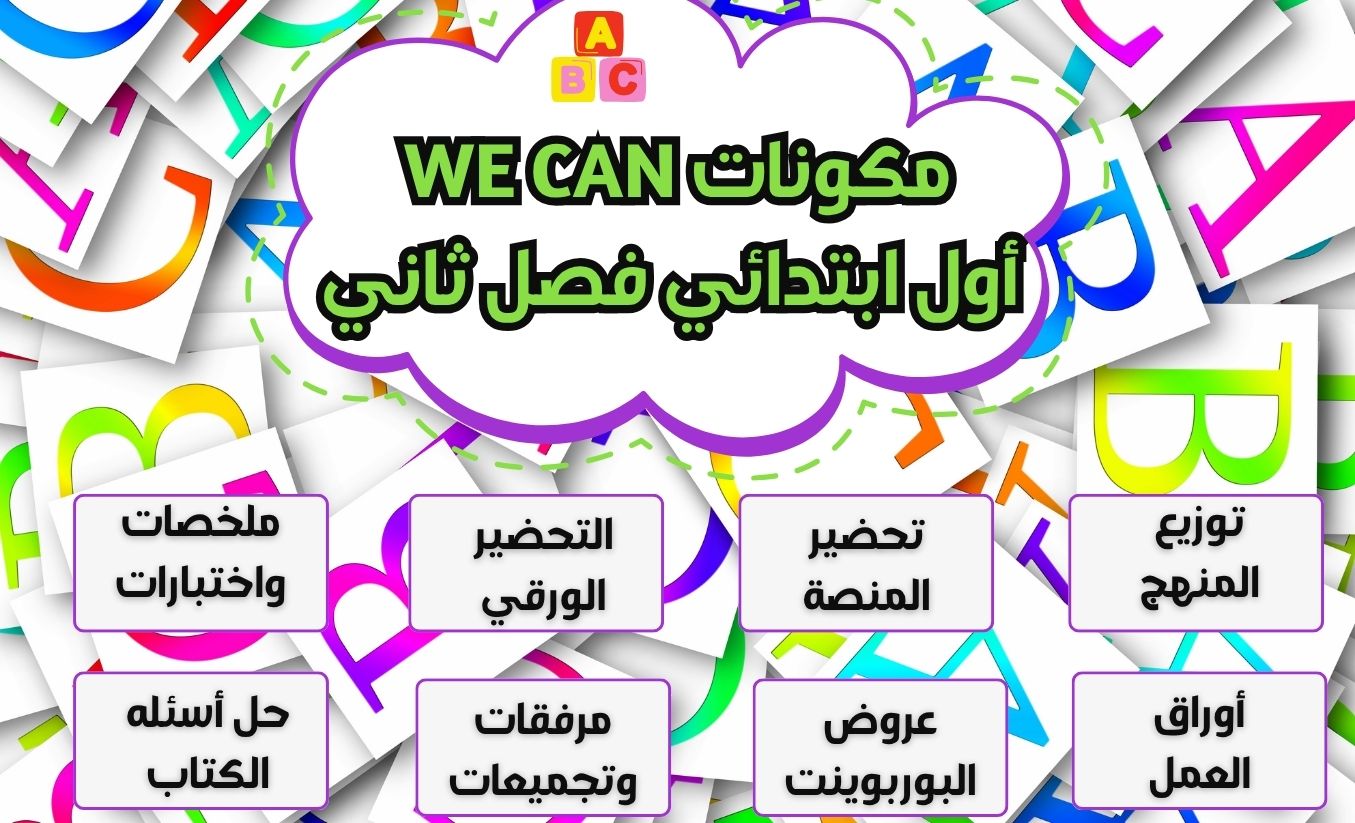 ورق عمل we can أول ابتدائي فصل ثاني ورق عمل we can أول ابتدائي فصل ثاني