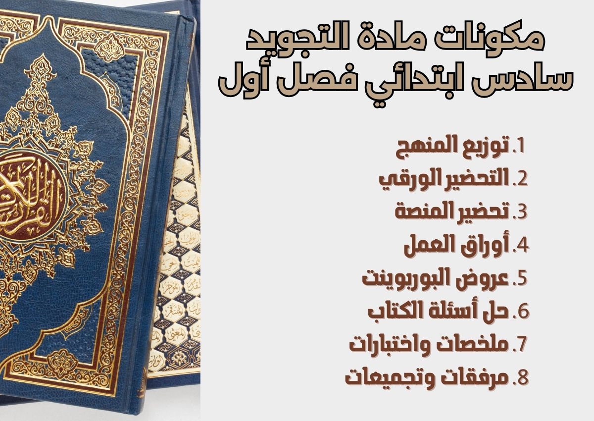 بوربوينت التجويد سادس ابتدائي فصل أول بوربوينت التجويد سادس ابتدائي فصل أول