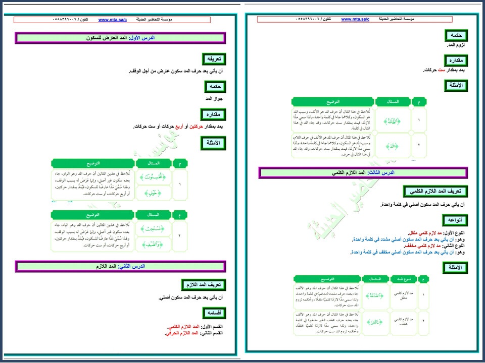 ورق عمل التجويد سادس ابتدائي فصل أول ورق عمل التجويد سادس ابتدائي فصل أول