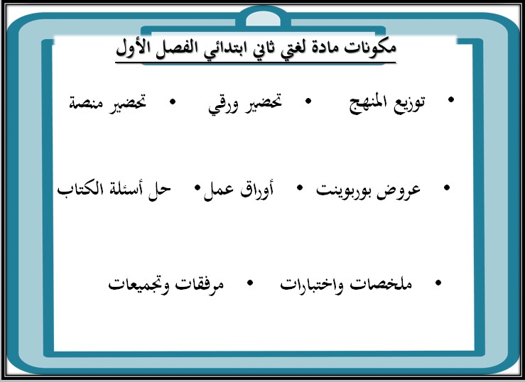 ورق عمل لغتي ثاني ابتدائي فصل أول ورق عمل لغتي ثاني ابتدائي فصل أول