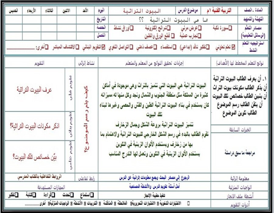 أوراق عمل تربية فنية أول متوسط الفصل الأول أوراق عمل تربية فنية أول متوسط الفصل الأول