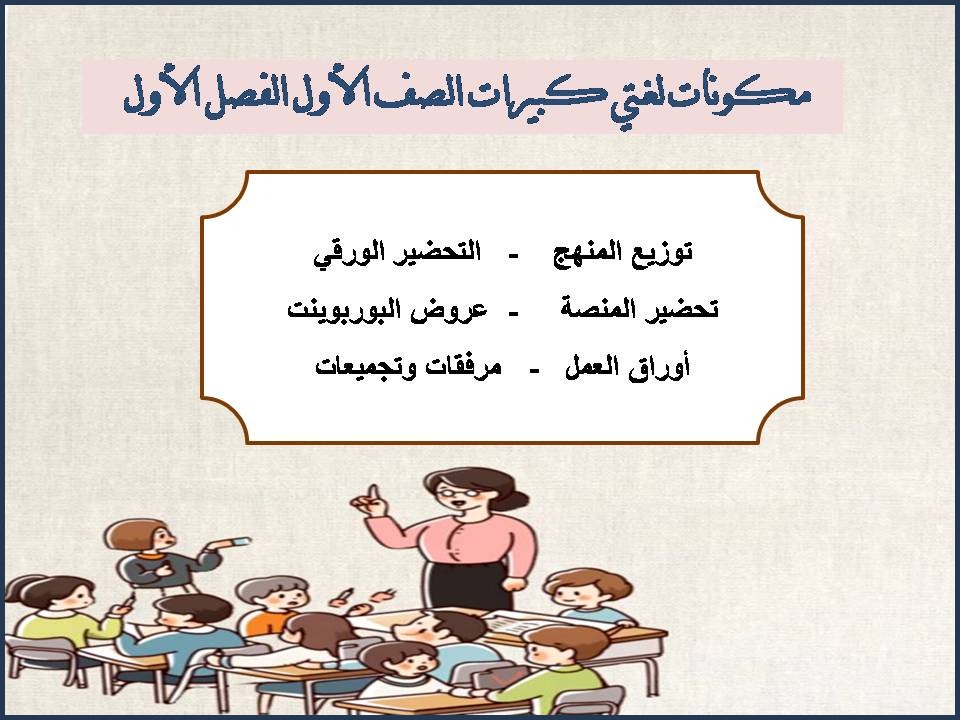 بور بوينت لغتي كبيرات الصف الأول الفصل الأول بور بوينت لغتي كبيرات الصف الأول الفصل الأول
