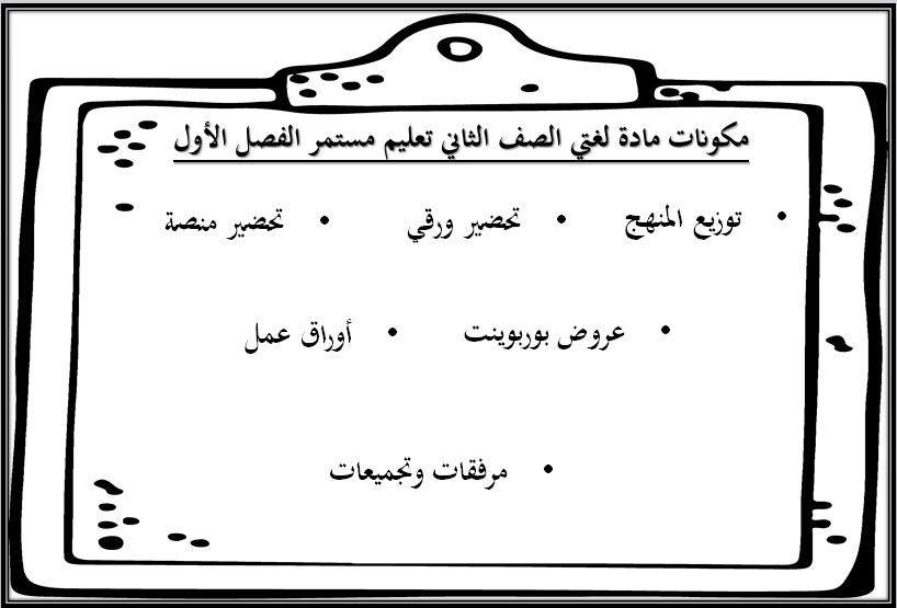 بور بوينت لغتي كبيرات الصف الثاني الفصل الأول بور بوينت لغتي كبيرات الصف الثاني الفصل الأول
