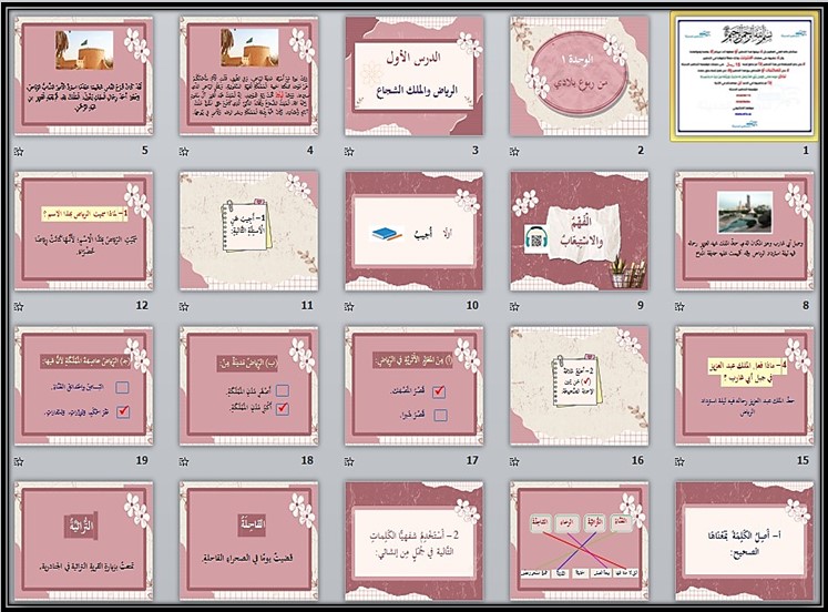 بور بوينت لغتي كبيرات الصف الثاني الفصل الأول بور بوينت لغتي كبيرات الصف الثاني الفصل الأول