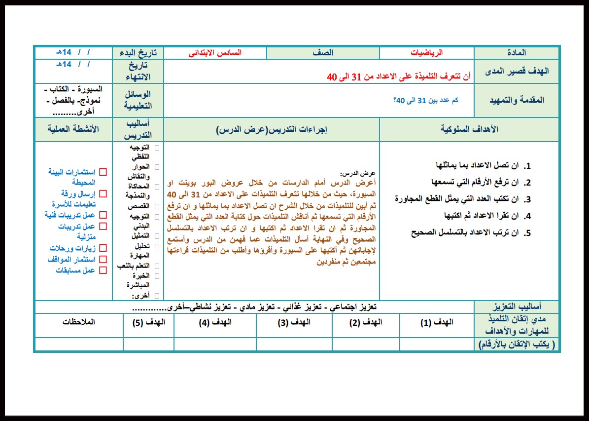 بوربوينت لمادة الرياضيات سادس ابتدائي فكرية فصل أول بوربوينت لمادة الرياضيات سادس ابتدائي فكرية فصل أول