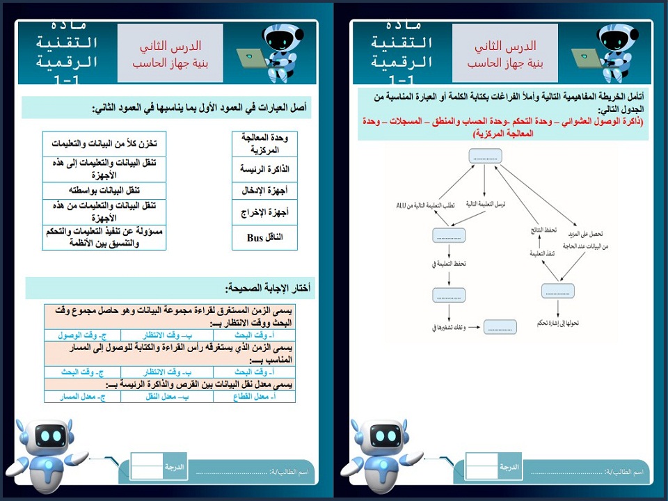 حل أسئلة تقنية رقمية 1-1 اول ثانوي مسارات حل أسئلة تقنية رقمية 1-1 اول ثانوي مسارات