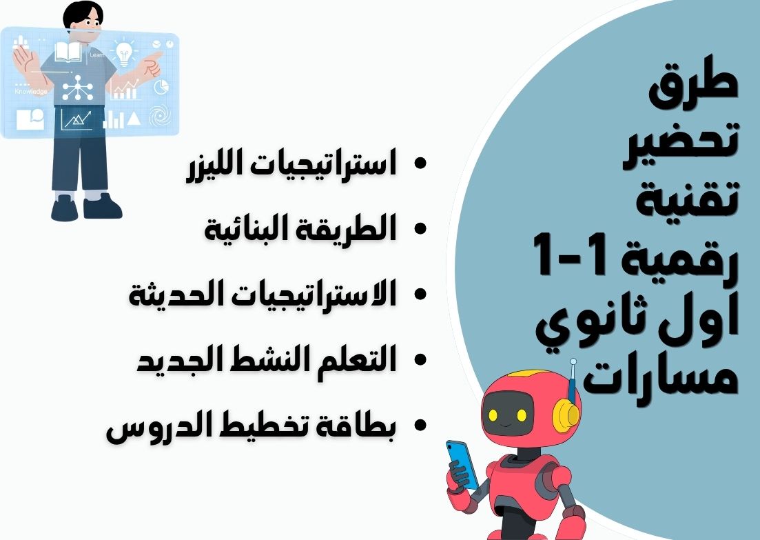 تحضير تقنية رقمية 1-1 اول ثانوي مسارات تحضير تقنية رقمية 1-1 اول ثانوي مسارات