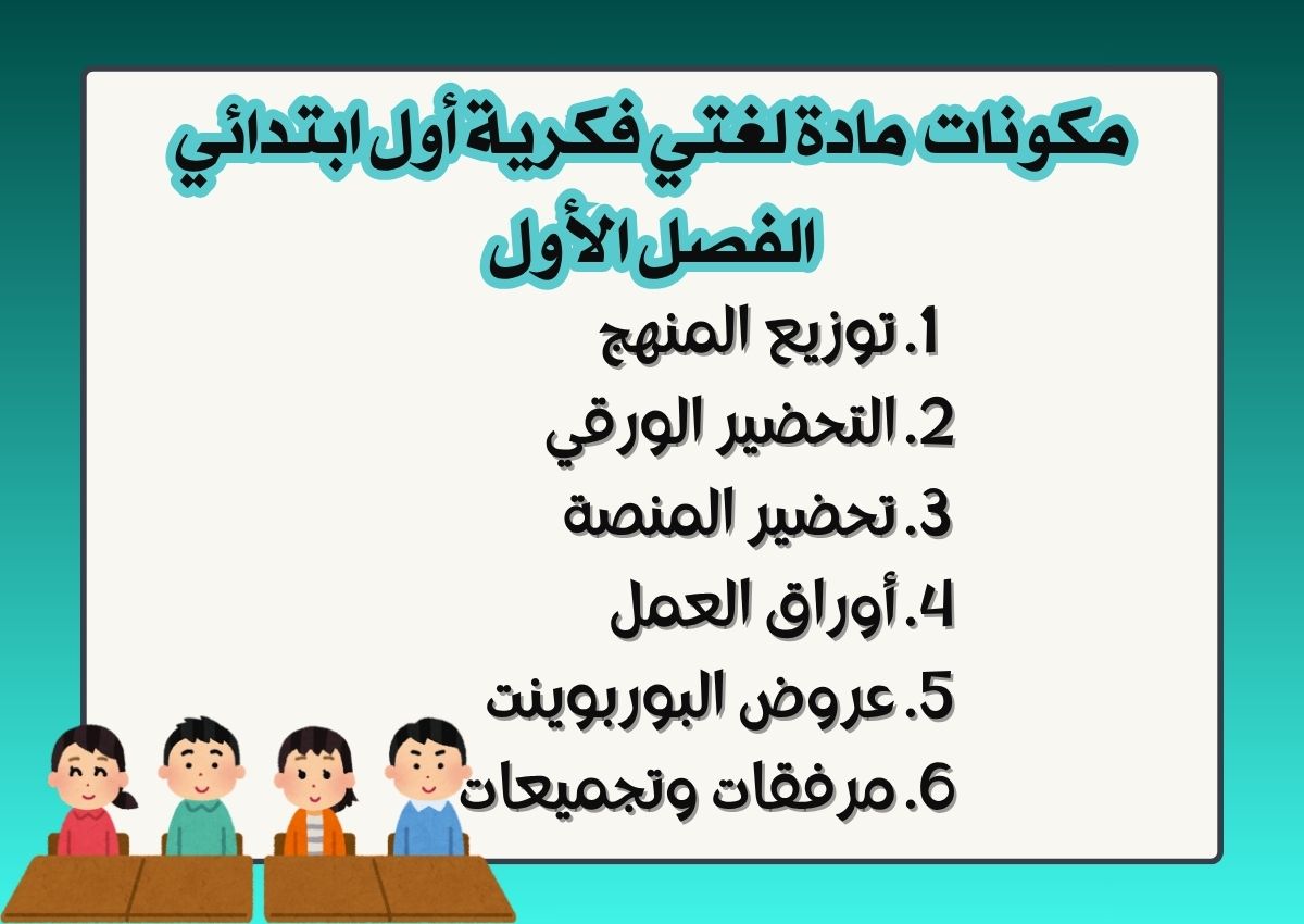 بور بوينت لغتي فكرية أول ابتدائي الفصل الأول بور بوينت لغتي فكرية أول ابتدائي الفصل الأول