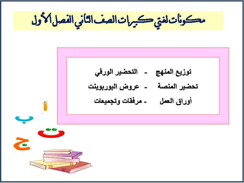 مهارات لغتي كبيرات الصف الثاني الفصل الأول مهارات لغتي كبيرات الصف الثاني الفصل الأول