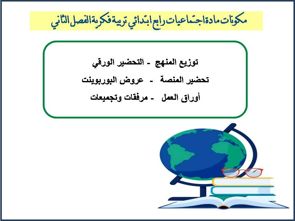 تحضير اجتماعيات منصة مدرستي رابع ابتدائي تربية فكرية الفصل الثاني تحضير اجتماعيات منصة مدرستي رابع ابتدائي تربية فكرية الفصل الثاني