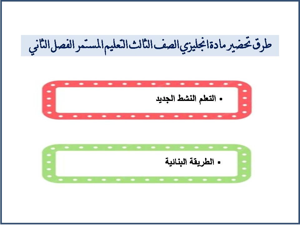 تحضير مادة انجليزي الصف الثالث التعليم المستمر منصة مدرستي الفصل الثاني تحضير مادة انجليزي الصف الثالث التعليم المستمر منصة مدرستي الفصل الثاني